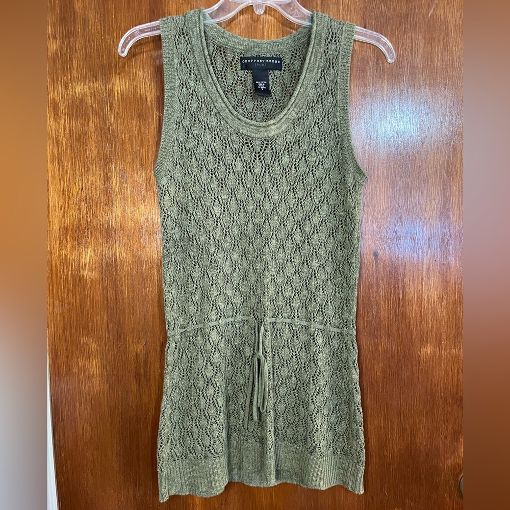 Geoffrey Beene Sport Olive Knit Top